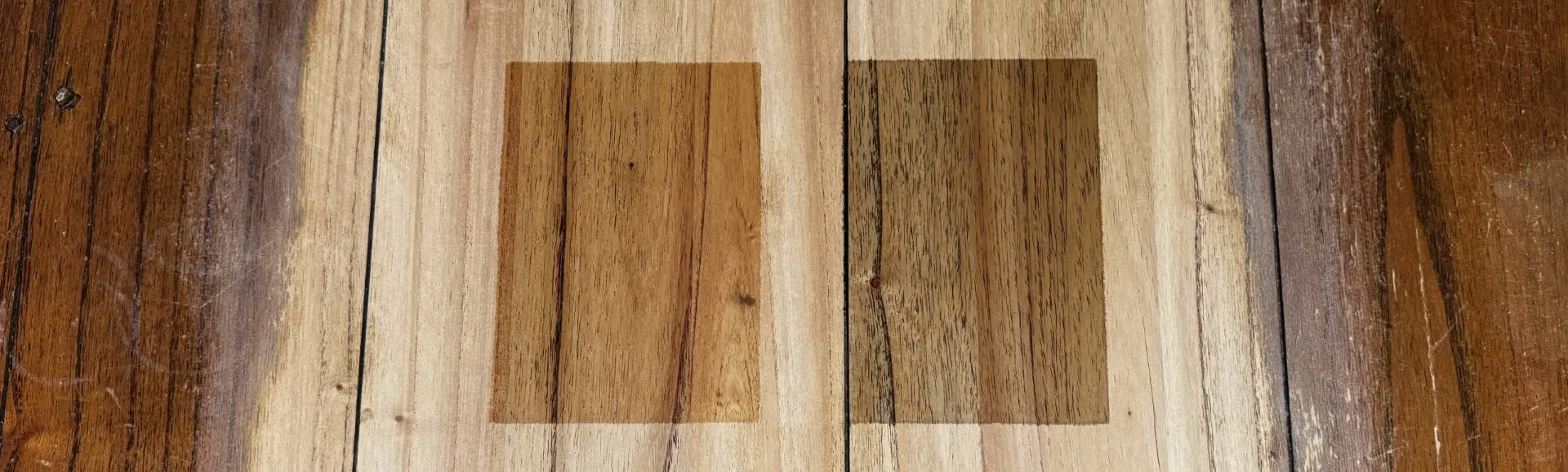 Geschuurde tafel met Rubio Monocoat.
